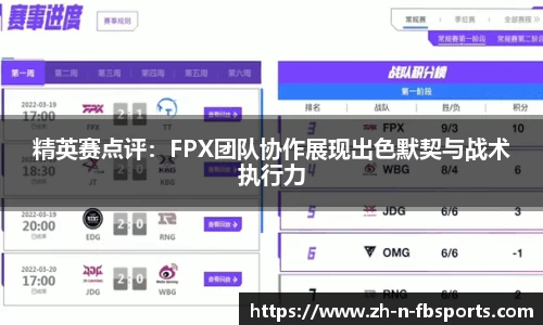 精英赛点评：FPX团队协作展现出色默契与战术执行力
